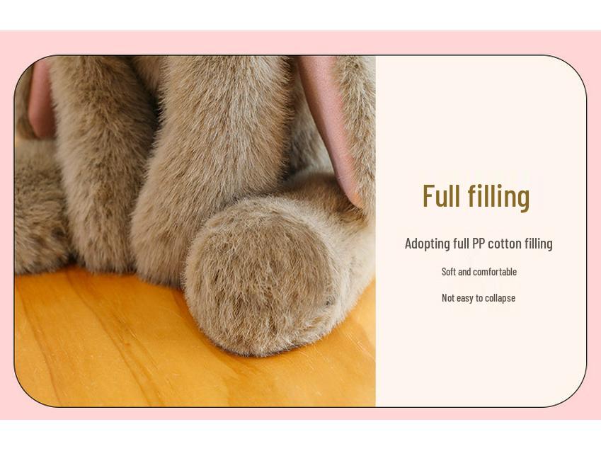 Fluffy Genuine AnTu Gongzai Little Rabbit Plush Toy Cushion