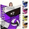 Volleyball Flannel Blanket  Personalized Text Soft Machine Washable  AllSeason Throw for Boys Girls Adults Home Travel