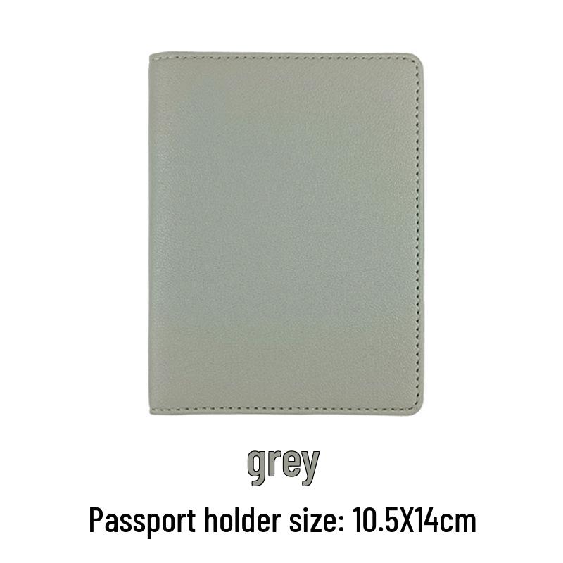Customizable PU Leather Passport Holder & Luggage Tag Set with Paper Card Inclusion