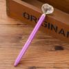 1pc Kawaii Crystal Ballpoint Pen Fashion Heart Shape Large Diamond Metal Pen