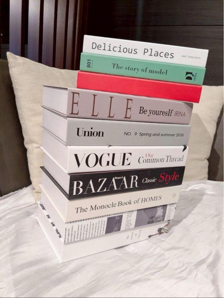 [USED] Dummy Book Interior Fake Book Set of 3 Foreign Books Imitation Goods