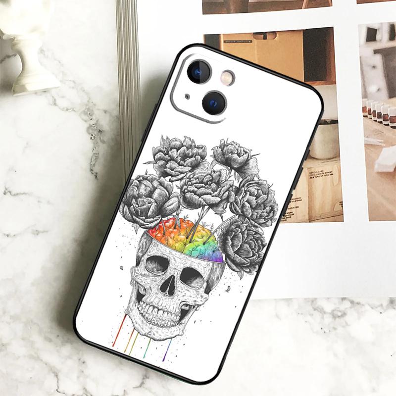 Anatomy Brain Phone Case For iPhone 17 16 15 14 12 11 13 Pro Max Plus 12 13 Mini 16e 17 Air Cover Coque
