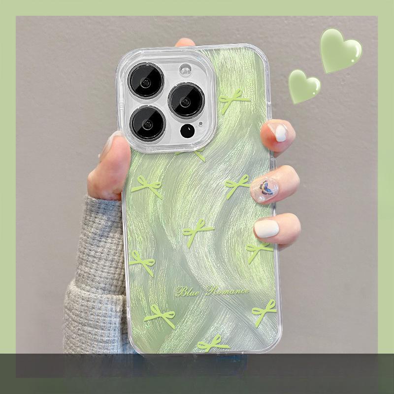 Applicable To Opporeno11 Mobile Phone Case Vivos17/10 Blue Bow Bracket X100 Feather Yarn Laser Xiaomi 13