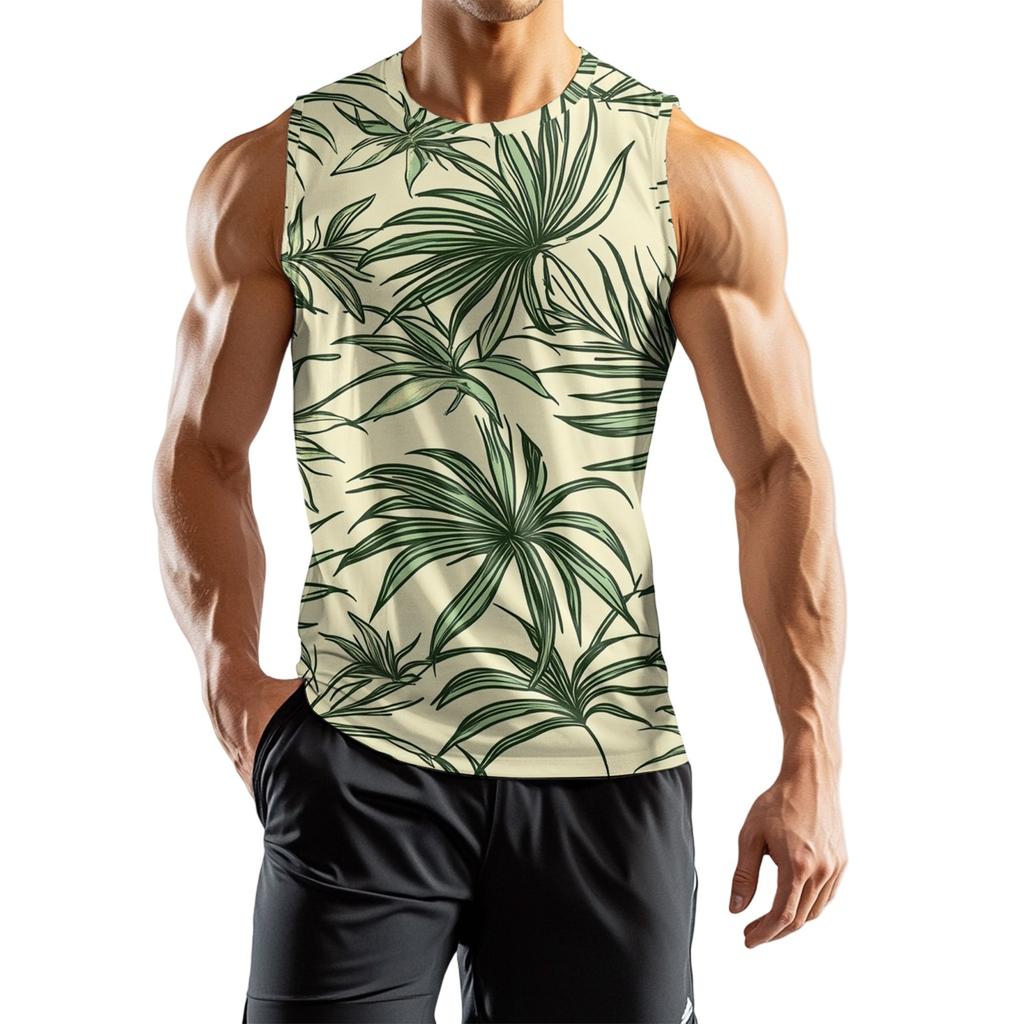 Men's Athleisure Independence Day Printed Sleeveless Vest