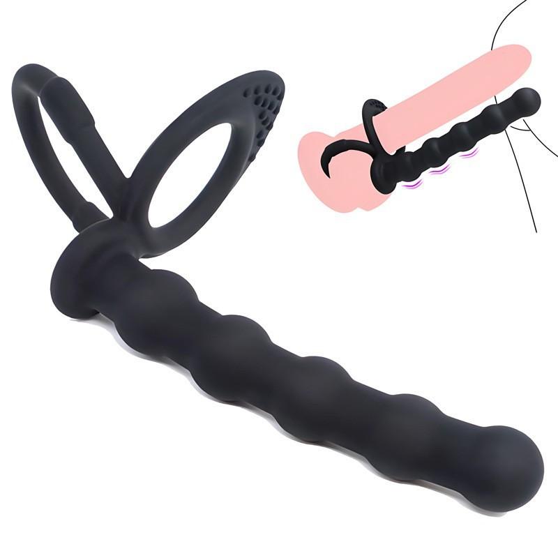 Prostate Massager Anal Plug Cock Ring Silicone