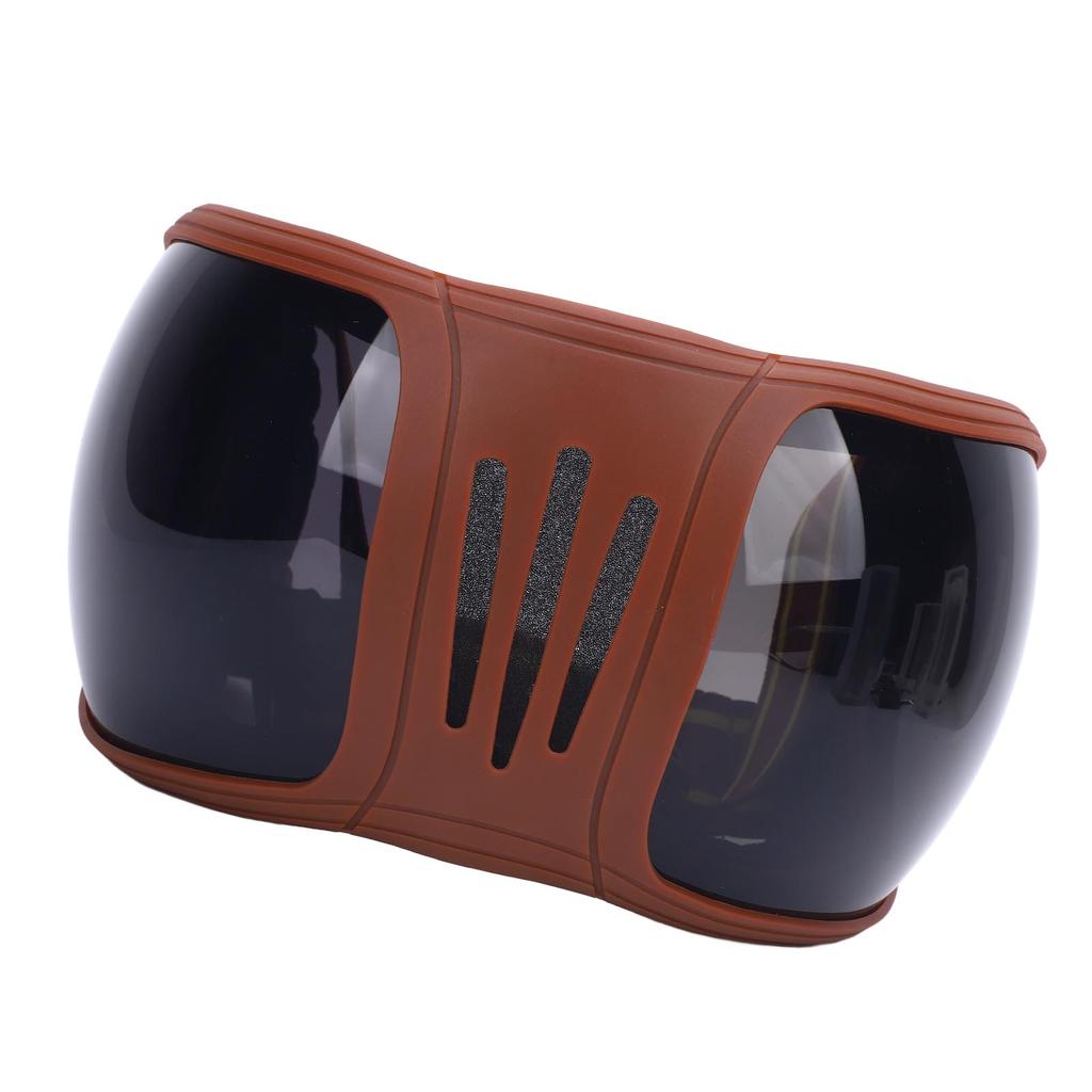 Okulary dla Konia Sportowego Wielowarstwowa Gąbka Regulowane Paski Stylowe Wiatroodporne Gogle dla Konia do Jazdy Szare