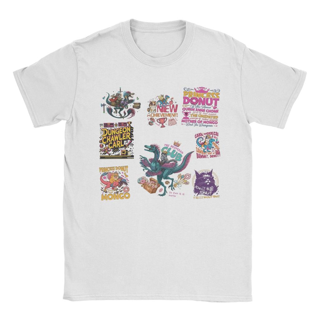 Beach Dungeon Crawler Carl Retro Fashion T Shirts 100 Cotton Tee Shirt for Men Y2K Casual Wholesale Short Sleeve Clothes