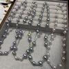 8M/10M Bead Necklace Metal Line Bead Necklace Women'S Light Luxury Fashion Neck Chain Collarbone Chain Batch