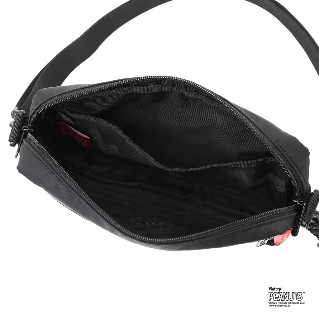 JOGGER JPN VER 2 FLIGHT NYLON BACKING PEANUTS 25 Shoulder Bag MP1404L2PNS25 Black [Manhattan Portage] (L)