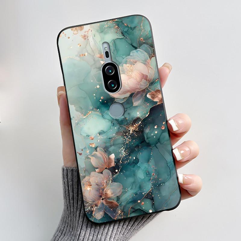 For Sony Xperia XZ2 Premium SO-04K SOV38 XZ2Premium Case Luxury Cute Cool Boys Girls Black Soft Silicone Back Cover TPU Housing