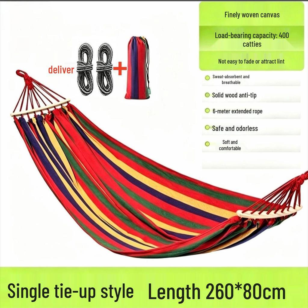 Portable Anti-Rollover Hammock for Camping - Adult/Child Wilderness Nap
