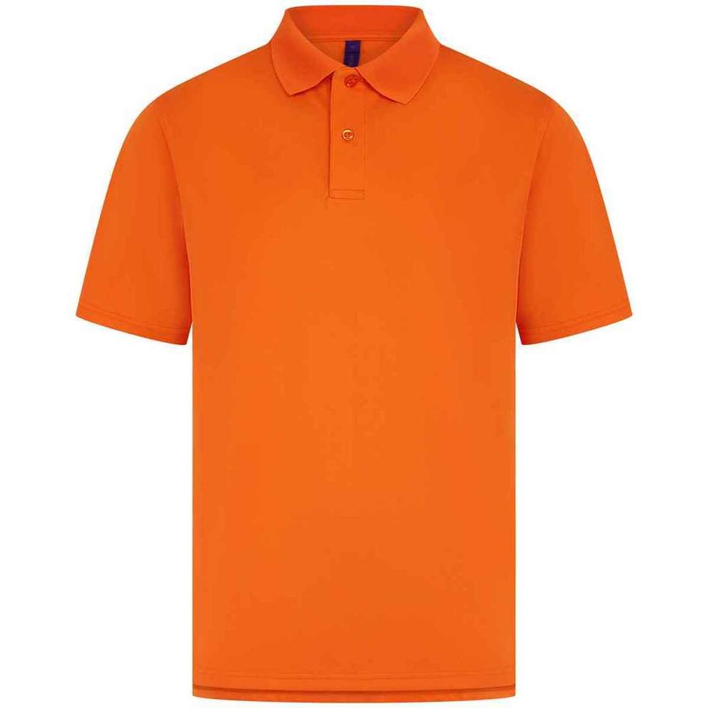 Henbury Mens CoolPlus Moisture Wicking Polo Shirt