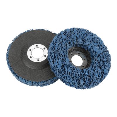 2 Stück 115mm Blaue Poly-Bürstenscheibe für Winkelschleifer, Werkzeug zur Entfernung von Farbe und Rost