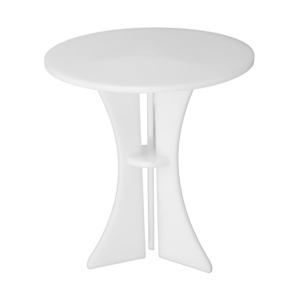 Dollhouse Round Table 1/6 Acrylic Miniature Furniture for Dollhouse Decoration Accessories