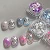 2Pcs Laser Sequin Butterfly Star Glitter Powder Nail Art Accessories Decorations Diy Manicure Tool