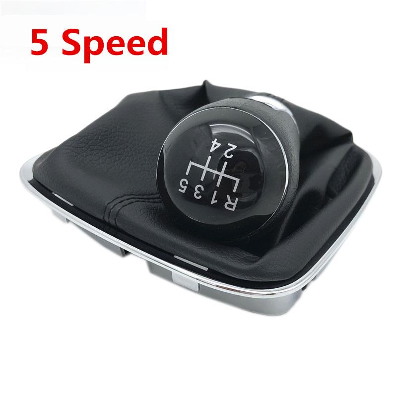 For VW Volkswagen Polo 6C 2015 2016 2017 2018 5/6 Speed Gear Shift Knob Gaiter Boot Cover Case Car Styling Accessories