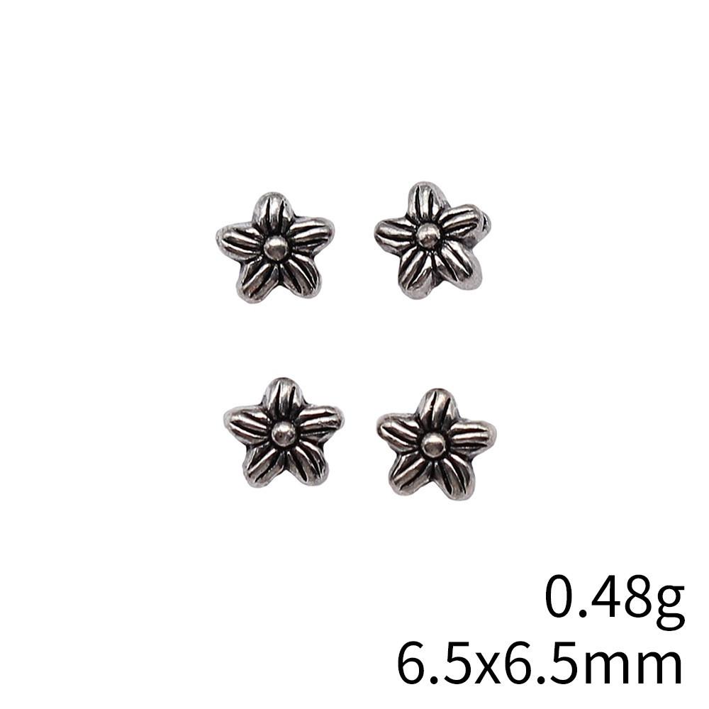 Bead Material Jewelry & Accessories Flower Small Hole Beads Spacer Accessories Parts Beads Jewelry Making Findings For Diy