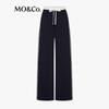 MO&Co. Sporty Color-Block Casual Straight-Leg Pants