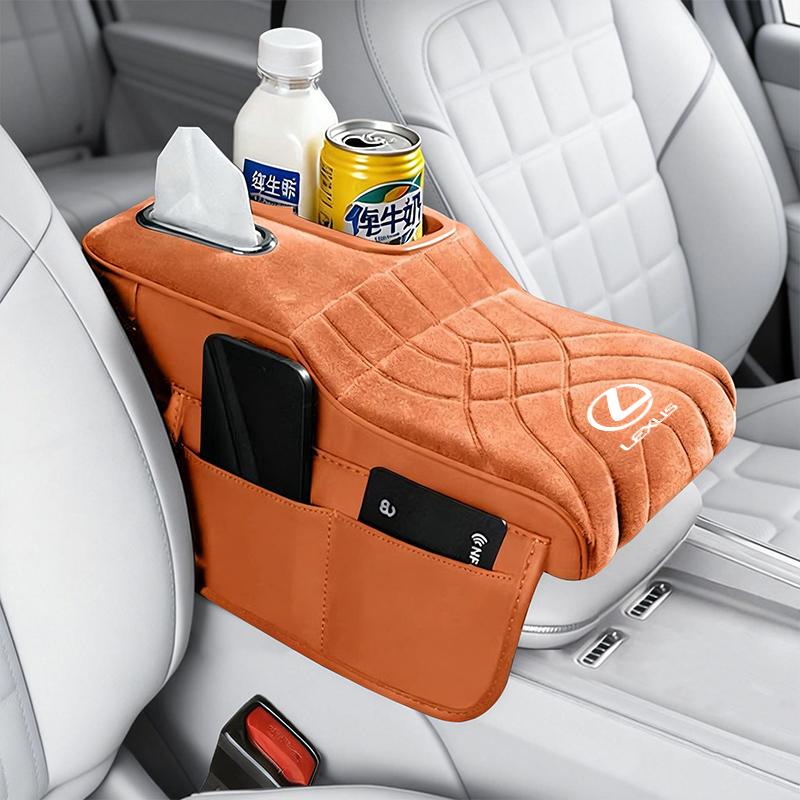 EAV3 Storage Box Elbow Rest Tissue Box Central Support Car Storage Organizer For Lexus ES RX NX LS UX LM LX GX LC RZ IS CT GS RC HS