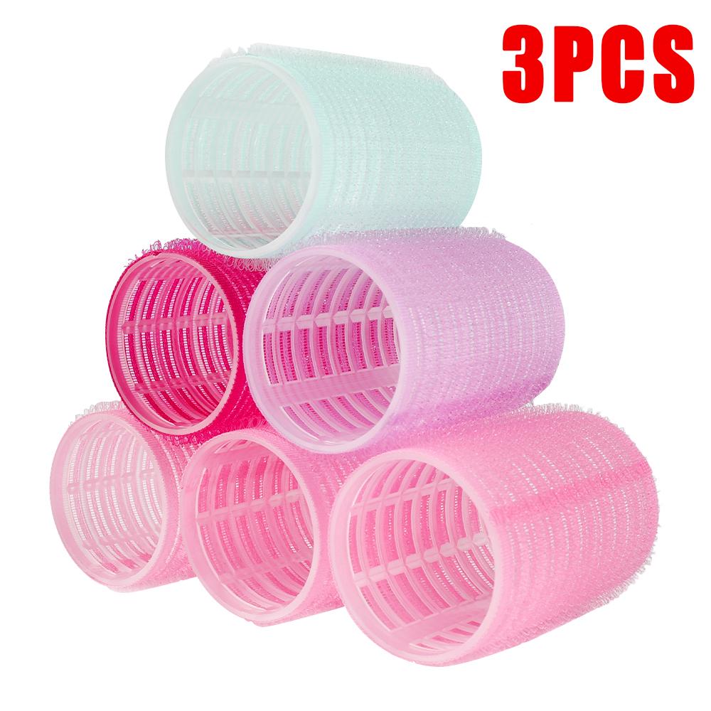 1/3/6Pcs Plastic Hair Rollers Hairdressing Self-adhesive Bangs Roll Home Use DIY Magic Hair Styling Roller Curlers Beauty Tools