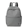 Solid Color Backpack Women's Large Capacity Nylon Bag Student Schoolbag