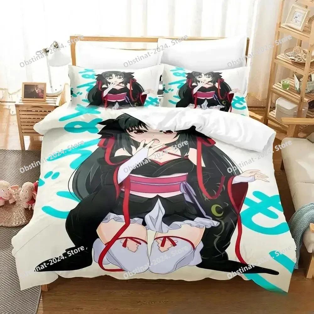 New Anime Unbreakable Machine-Dol Beding Set Printed With Pilowcase Bed Soft Duvet Cover Soft Single Double Quen Super King-Sized Dimensionsd