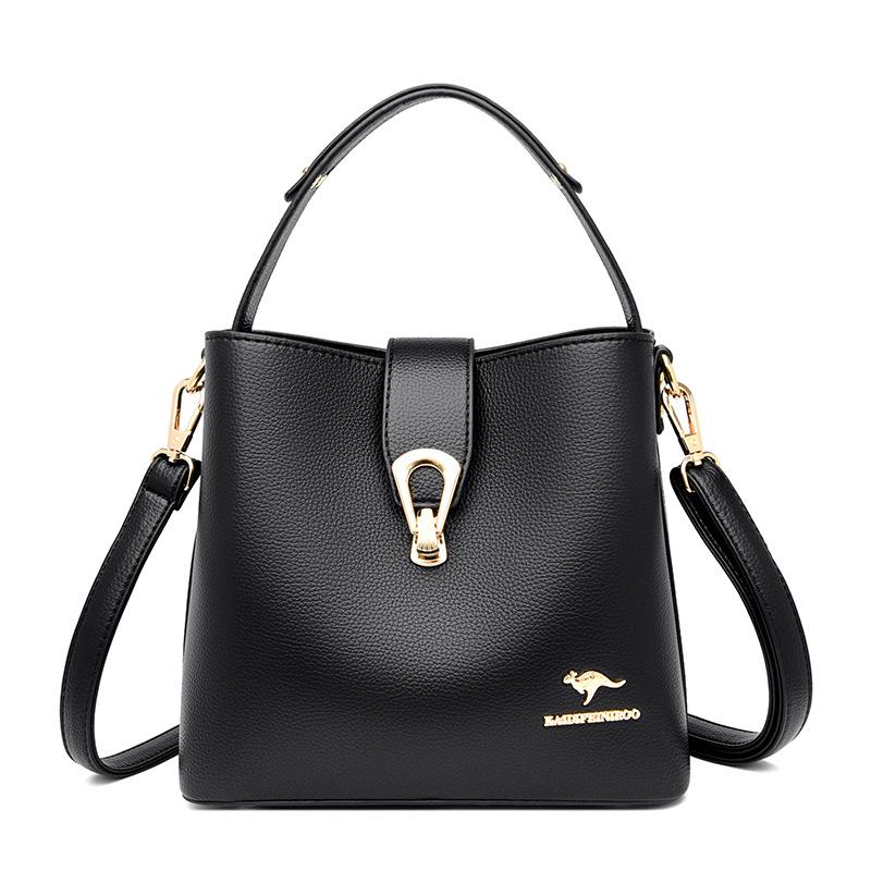 

Новая сумка через плечо, женская сумка, ведро для воды, женская сумка большой вместимости чёрный