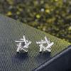 1 Pair of Fashion Creative Geometric Line Synthetic Zircon Earrings Fashion Trend Accessories