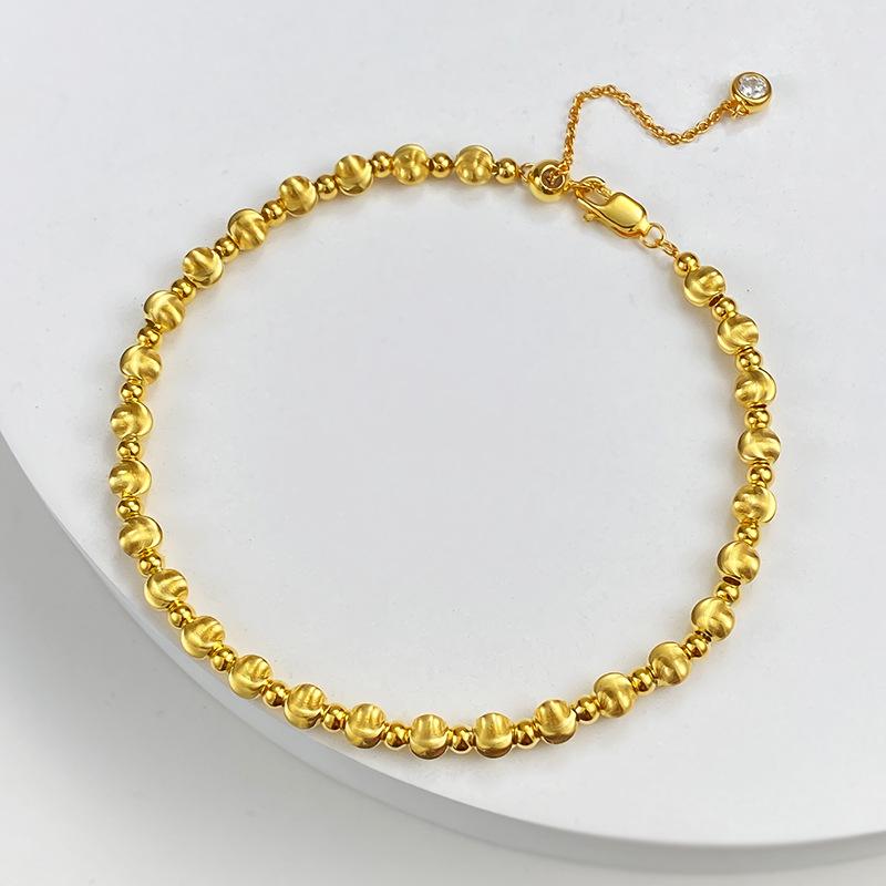 

Браслет из стерлингового серебра 925 пробы Longlongjin с бусинами «кошачий глаз» - Минималистичный дизайн высокого класса для женщин 925 Sterling Silver