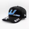 New Era 9FORTY Snapback Cap In Collaboration with the UFC JON JONES SNAPBACK CAP Adjustable Size for Men and UFC. A-FRAME BLACK. Women. [Used]