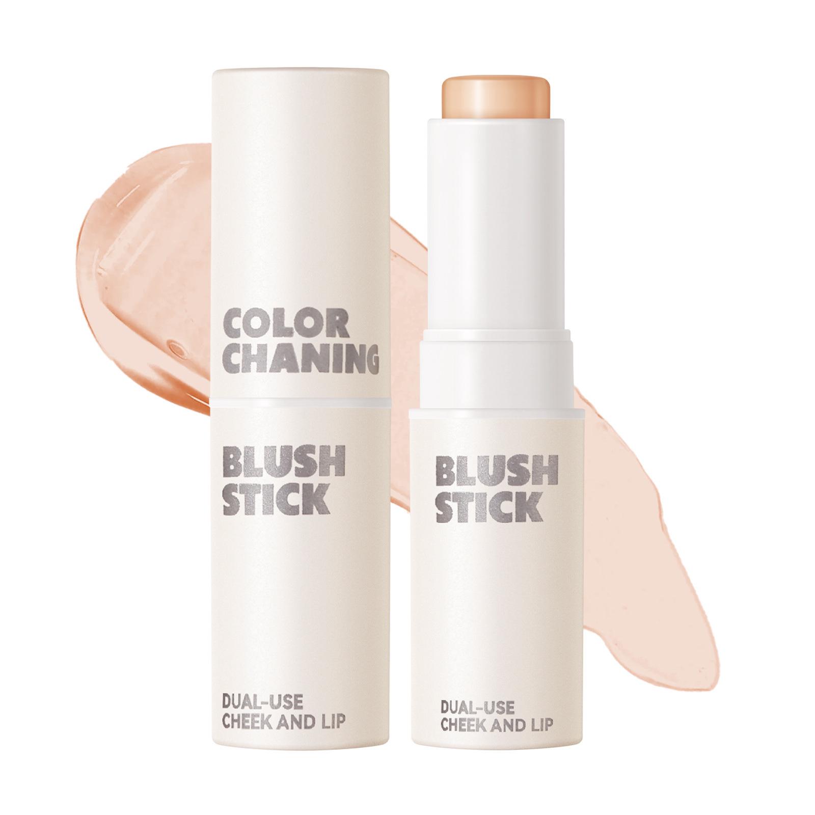 SHELOVES Temperature Changing Blush & Color-Changing Highlighter Stick - Natural Nude Makeup Cream