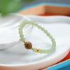 Hetian Jade & Agarwood Beaded Silver Bracelet