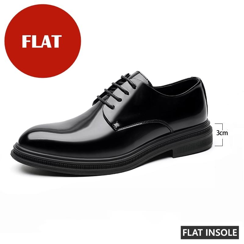 6/8cm Classic Men Derby Shoes Platform Height Increase Dress Shoes Formal Business Elevator Shoes British Wedding Suit Shoes