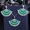Ki0107 Creative Pendant Earrings Two-Piece Set 3A Zircon Micro Inlay Set