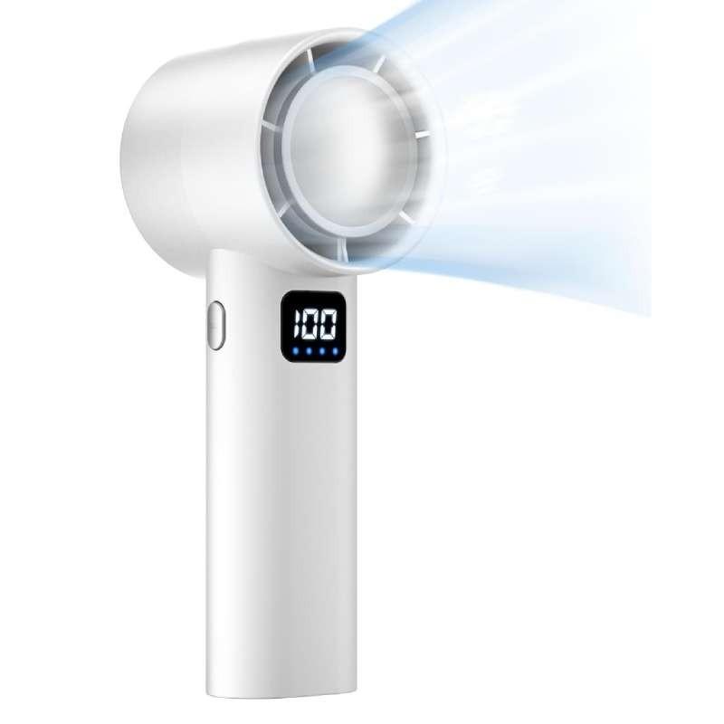 Small Usb Handheld Fan Adjustable Wind Speed High Power Long-lasting Battery Rechargeable Fan