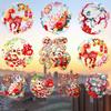 Colorful 2026 New Year Window Stickers Year of Horse Window Glass Decor  Party Display Window
