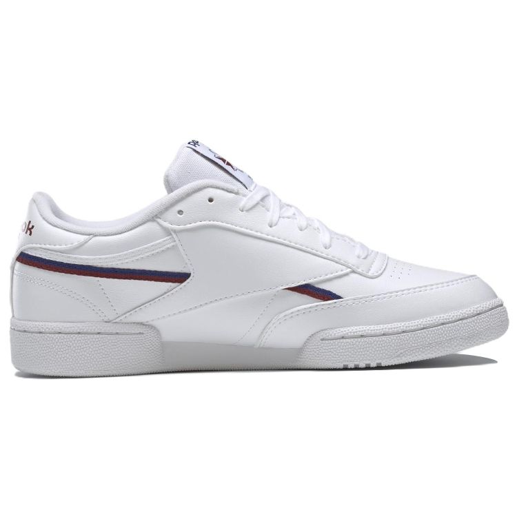 Reebok Club C 85 Vegan Hvit Klassisk Burgund Herre Sneakers Fottøy-Hvit Klassisk-Kobolt GY7152