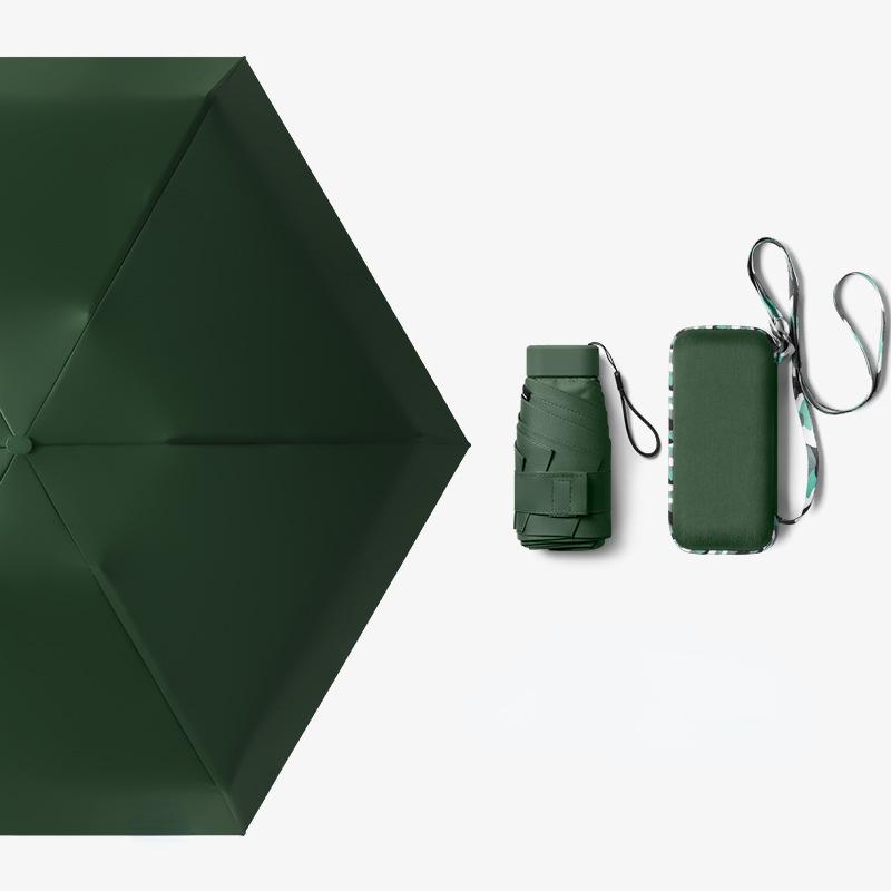 Portable Umbrella Sun Rain Women Lightweight Folding Sun Umbrella Mini Umbrella Small Size Easily Store Parasol
