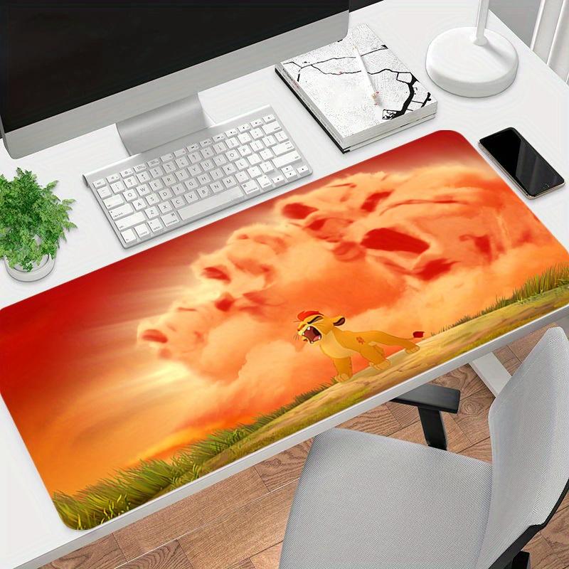 1pc Lion King Sunset Pride Rock Cartoon Large Game Mouse Pad Non Slip Office Mousepad Y052022 30cmx60cm(11.8x23.6inch)