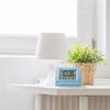 Seiko Clock Seiko Clock Alarm Clock Radio Digital Calendar Temperature Display PYXIS Light Blue Pearl NR535L SEIKO