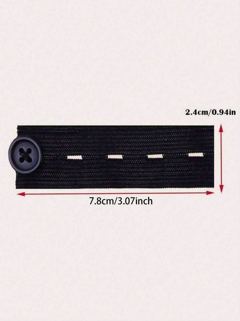 Waistband Extender Buckle, Elastic Adjustable Pants Extension, Maternity Pants Stretch Button