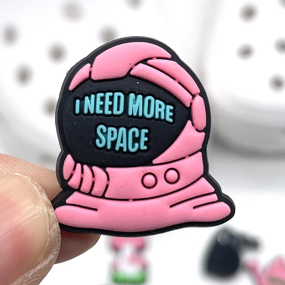 Shoe Charms Accessories Decoration Cute Pink Hole Shoes Flower Shoe Buckle PVC Soft Plastic Cartoon Detachable Match 1pcs