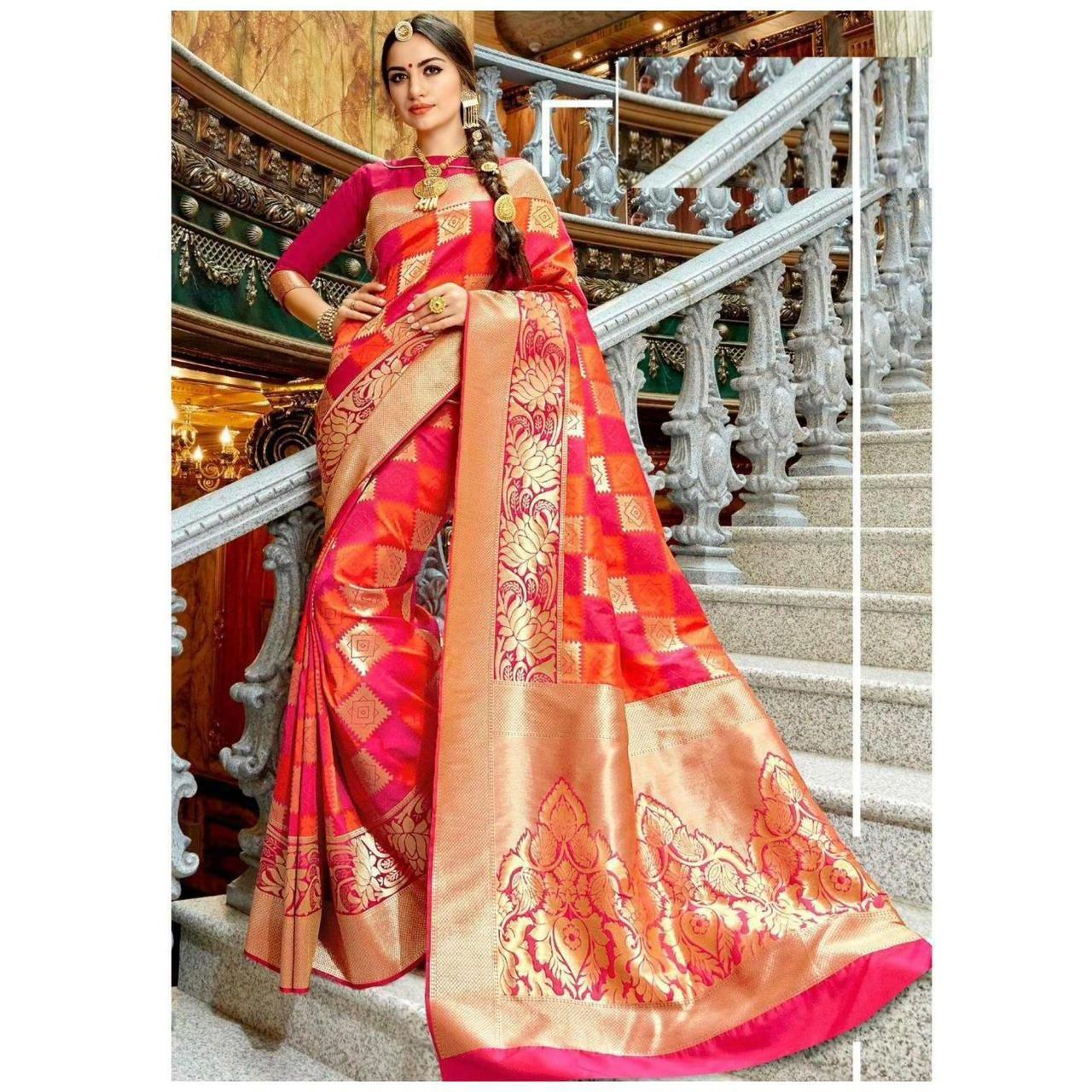 Royal Soft Lichi Silk Saree – Rich Pallu Jacquard with Stylish Zahlar