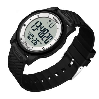 Timever Digitale Herren-Armbanduhr, Dünn, Leicht, Bequem, Wasserdicht, LED-Uhr, Wecker, Sportuhr mit Stoppuhrfunktion, Leicht ablesbar,