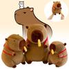 Plush Toys Capybara Cartoon Animals Doll Xmas Gifts Ornament Christmas Garnish