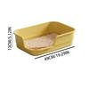 Large Open Top Semi-Enclosed Cat Litter Box with Scoop Easy Clean Odor Control for Home Apartment Hotel Farmhouse Living Room