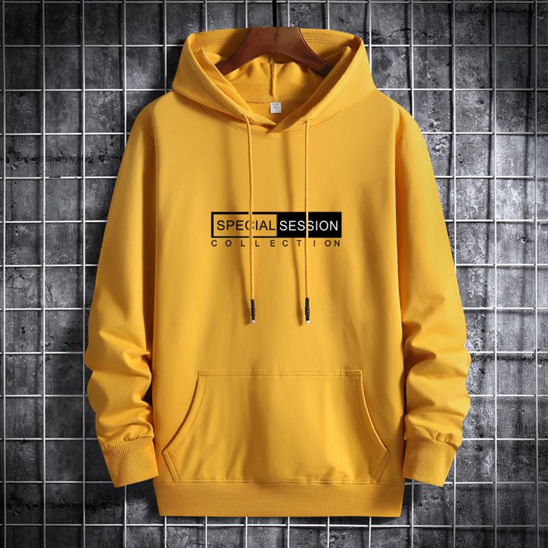 IELGY Kapuzenpullover mit Buchstaben-Print für Herren