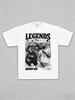 Vintage Legends Black White Collage Mens Tee Retro Old Photo Style Casual Street Short Sleeve Top