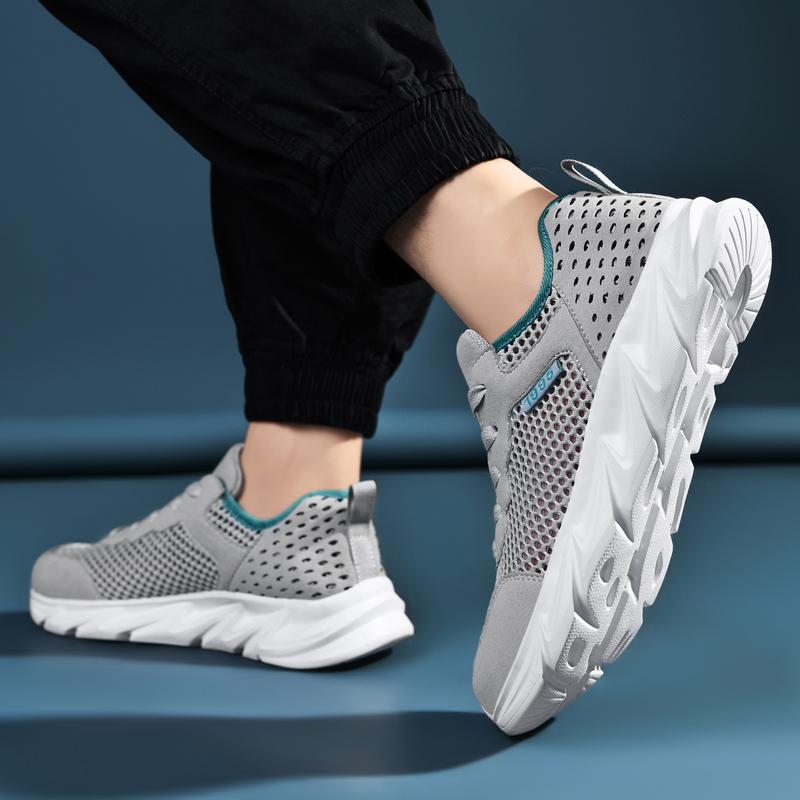 Мужские кроссовки Мужская обувь Повседневная сетчатая дышащая мужская обувь Тренажерный — фото 16