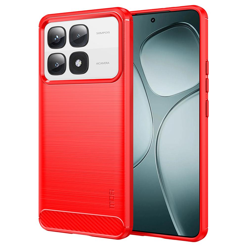 MOFI JK TPU Series-1 For Xiaomi 14T Pro/14T Case Carbon Fiber Texture TPU Soft Phone Cover